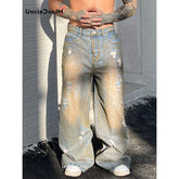 Y2K Distressed Ripped Denim Jeans
